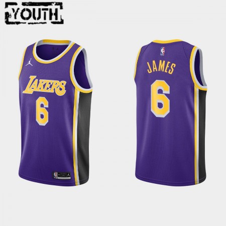 Canotte Bambino Los Angeles Lakers LeBron James 6 Jordan 2021-22 Statement Edition Swingman